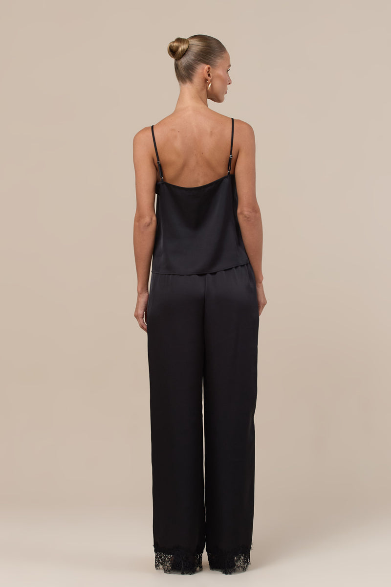 LOREN LACE CAMI TOP | BLACK