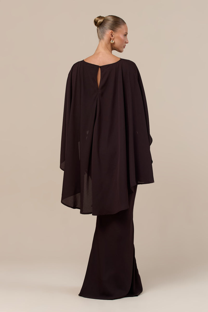 PRIMROSE MAXI SKIRT | CHOCOLATE