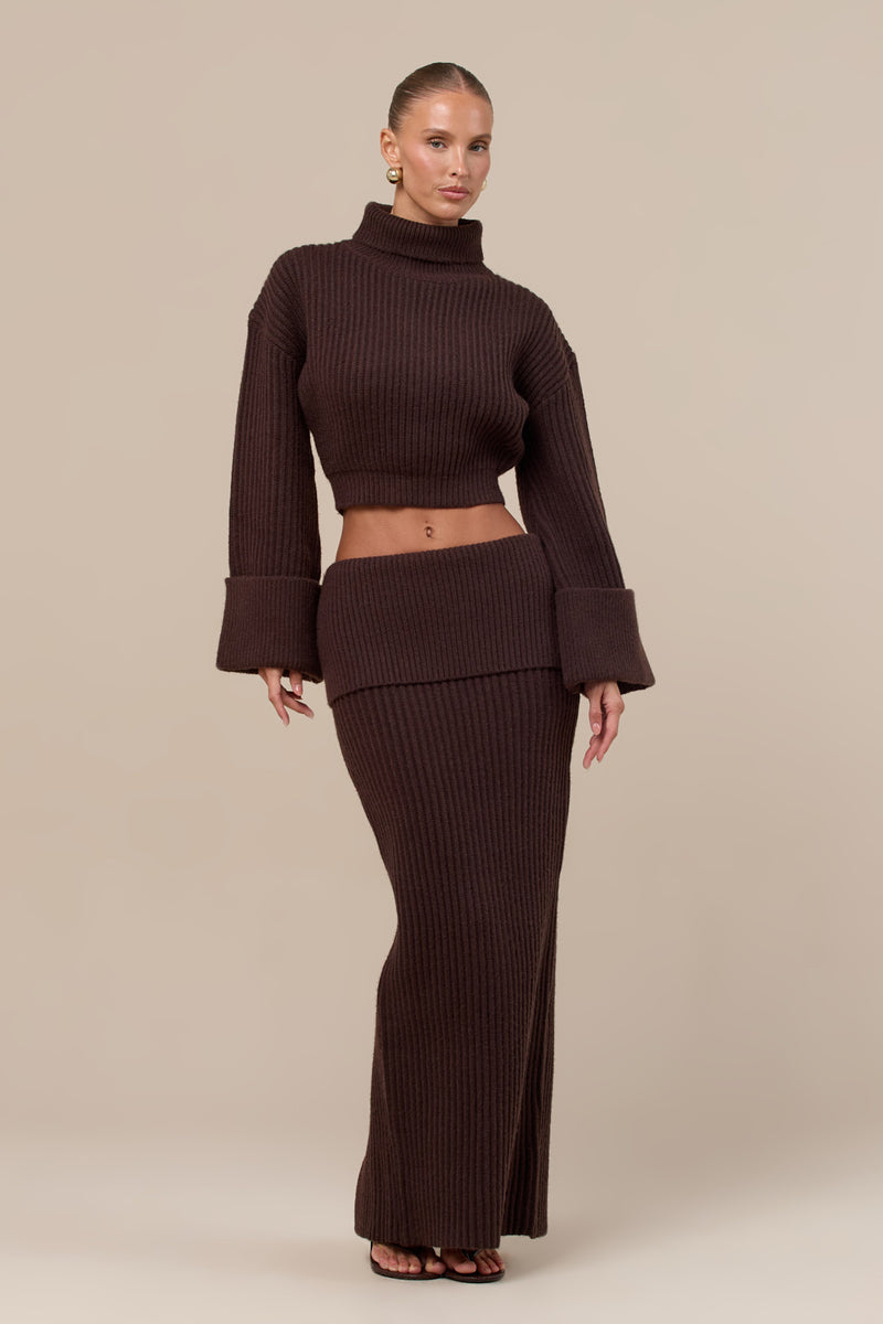 MABEL JUMPER | CHOCOLATE