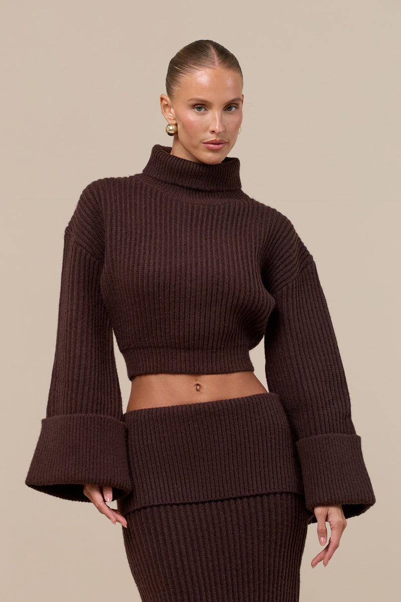 MABEL JUMPER | CHOCOLATE