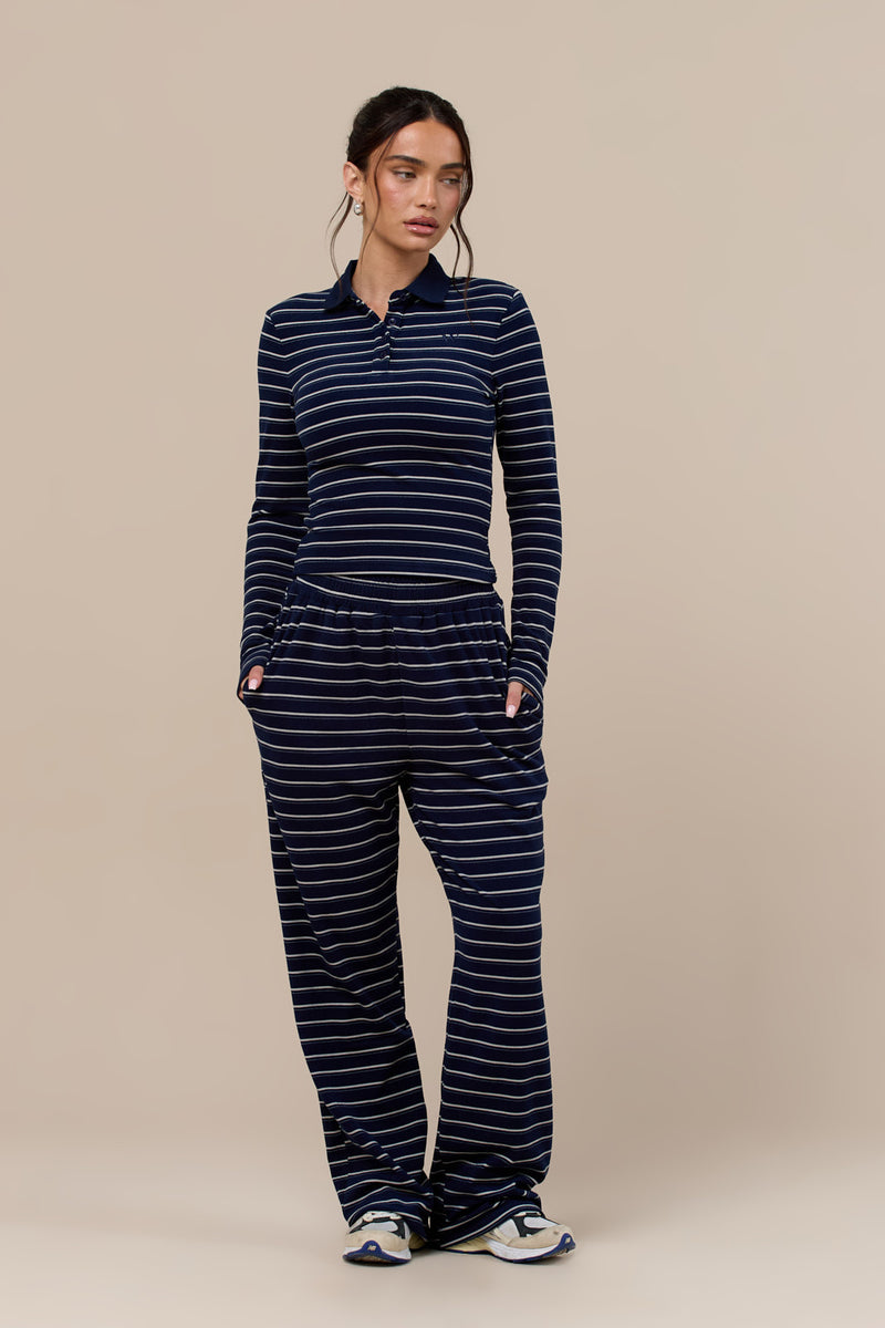FRANKIE TROUSERS | NAVY STRIPE