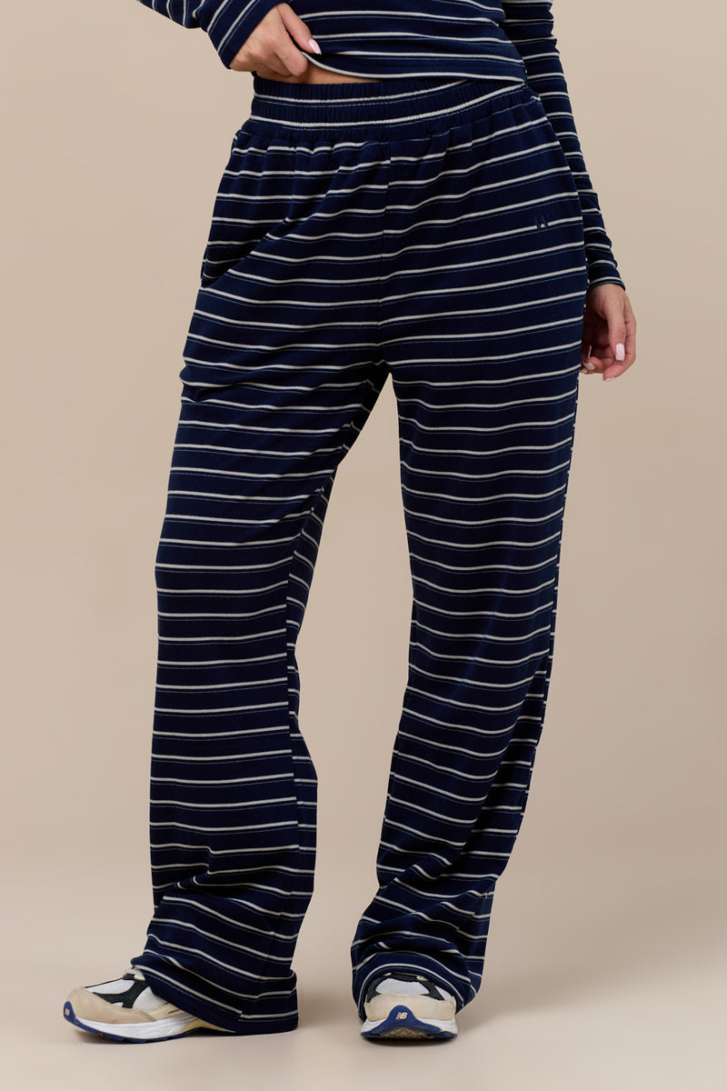 FRANKIE TROUSERS | NAVY STRIPE