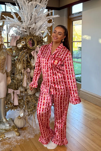 FC LONG CHRISTMAS PYJAMAS | GINGERBREAD & BOWS