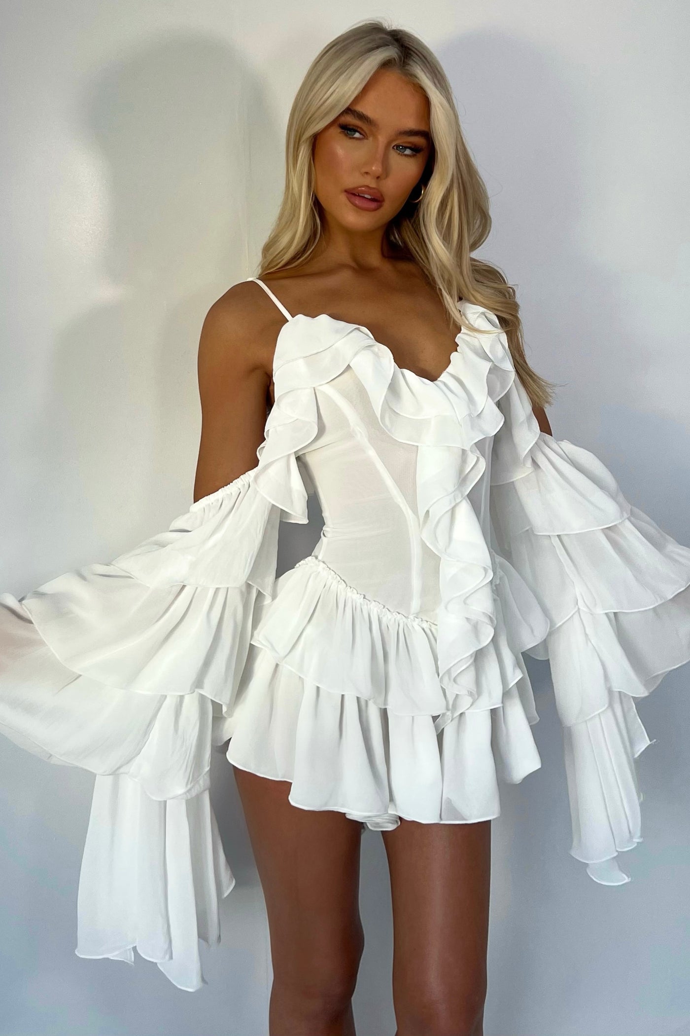 WHITE KENDAL PLAYSUIT