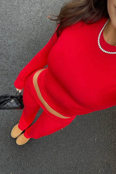 FC EMMA PETITE TROUSERS | RED