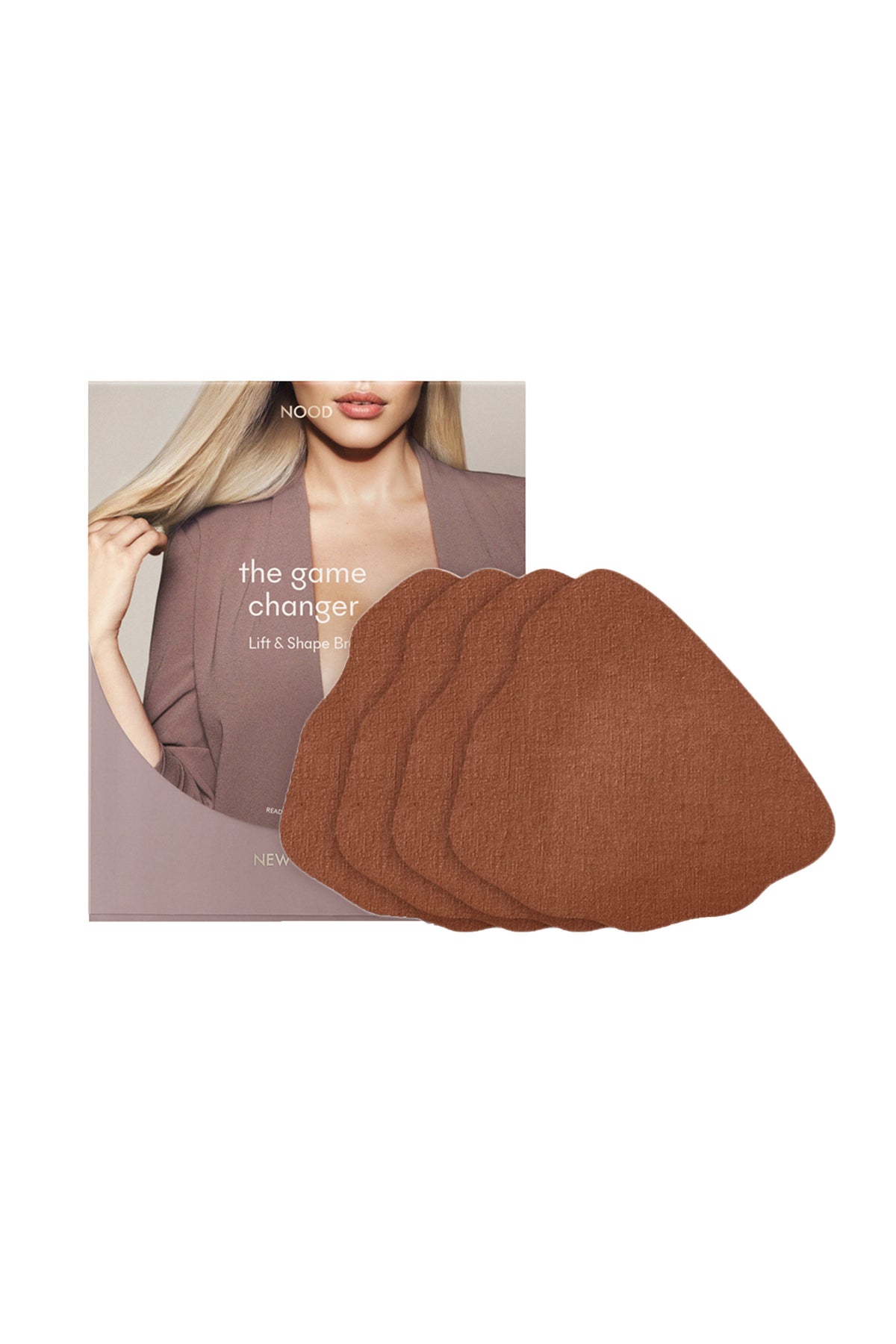 Game Changer | Lift & Shape Adhesive Bra 4pk | No.7 Bronze