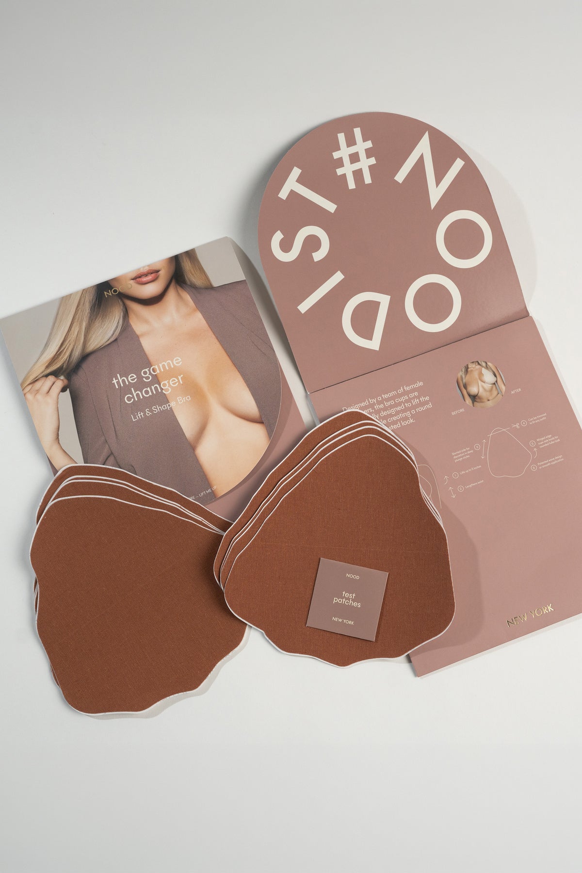 Game Changer | Lift & Shape Adhesive Bra 4pk | No.7 Bronze