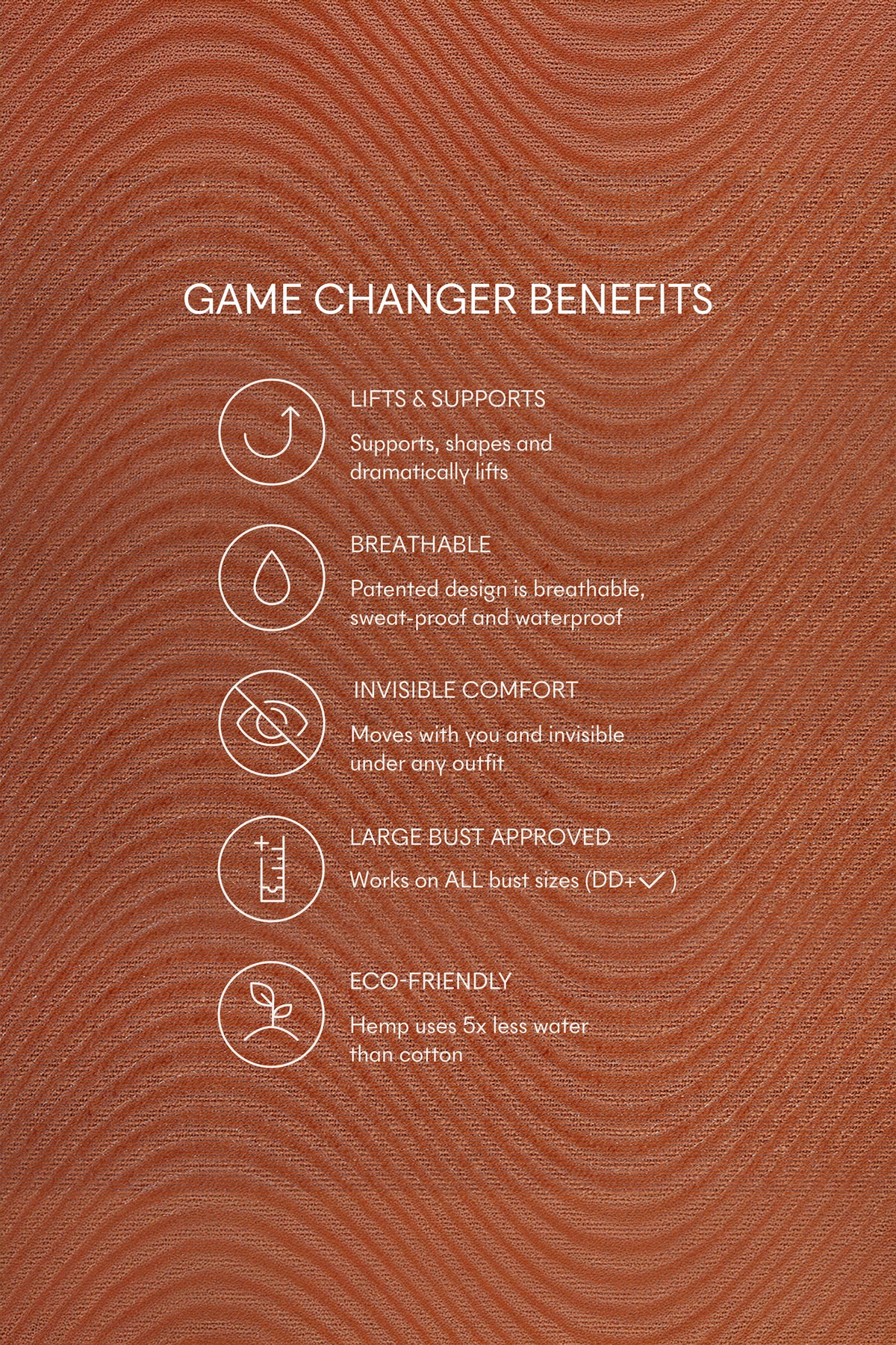 Game Changer | Lift & Shape Adhesive Bra 4pk | No.7 Bronze