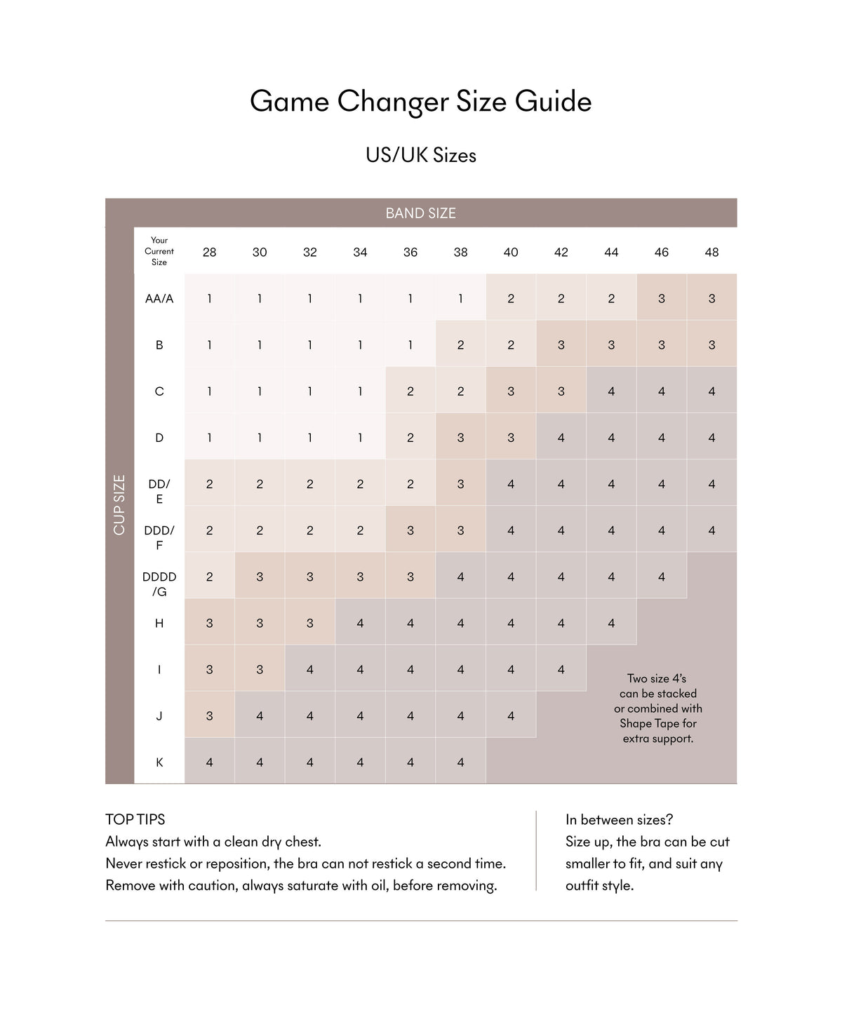 Game Changer | Lift & Shape Adhesive Bra 4pk | No. 3 Buff