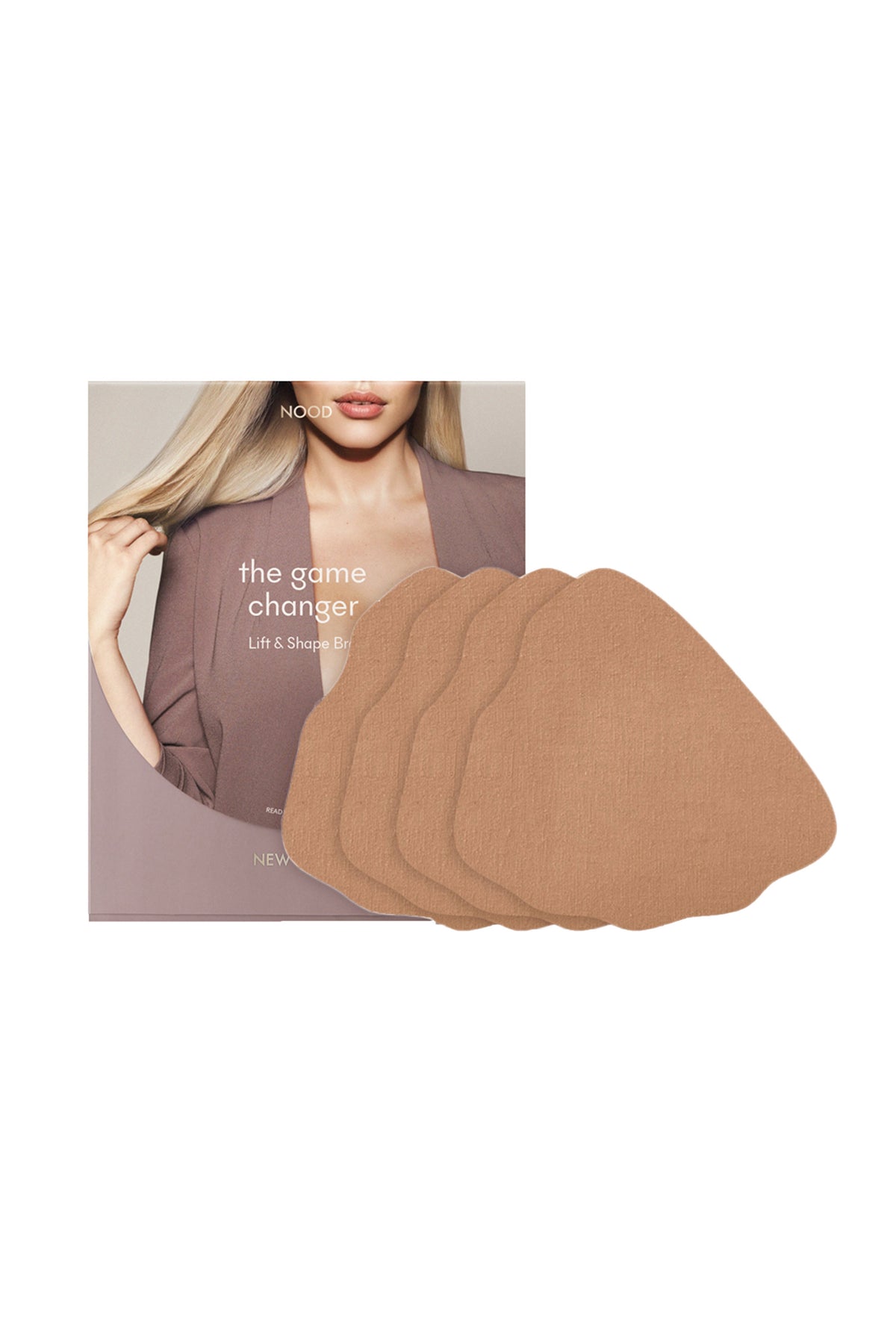 Game Changer | Lift & Shape Adhesive Bra 4pk | No.5 Soft Tan