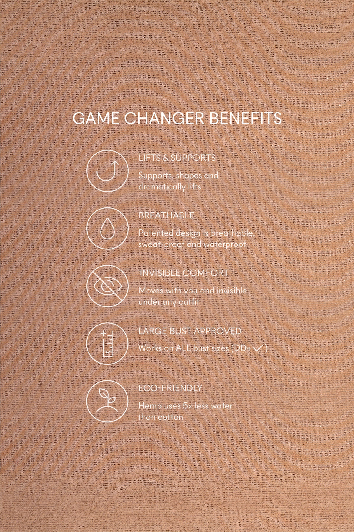 Game Changer | Lift & Shape Adhesive Bra 4pk | No.5 Soft Tan
