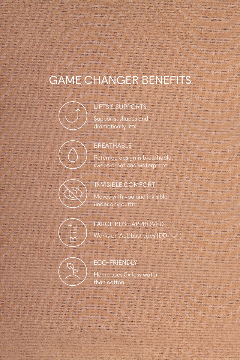 Game Changer | Lift & Shape Adhesive Bra 4pk | No.5 Soft Tan