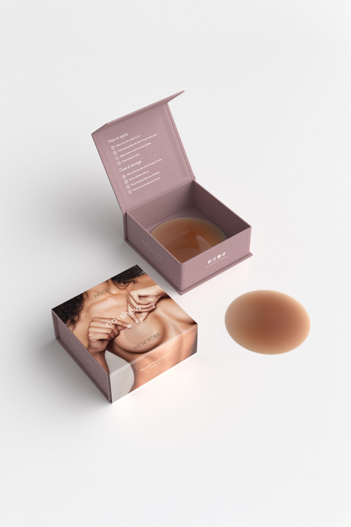 No-Show | Adhesive Nipple Covers | No.7 Bronze
