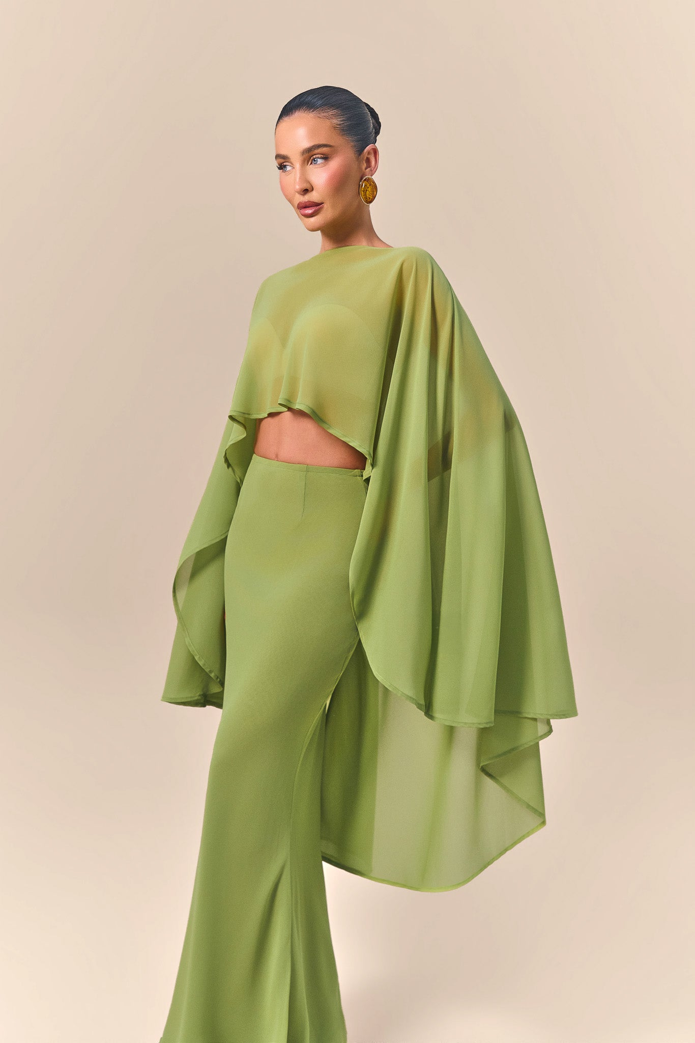 PRIMROSE MAXI SKIRT | GREEN