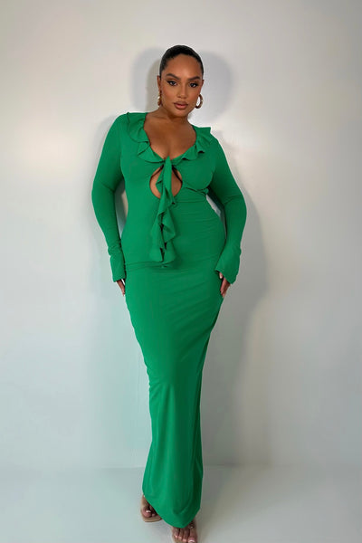 NICOLE DRESS | GREEN