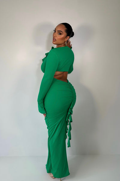 NICOLE DRESS | GREEN