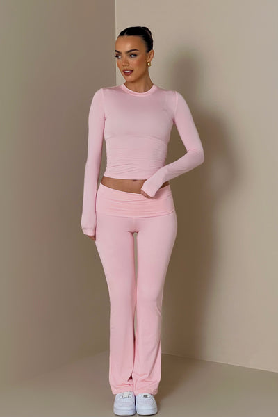 Regular Emma trousers in Strawberry milkshake