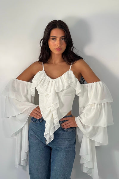 White Kendal Corset Top