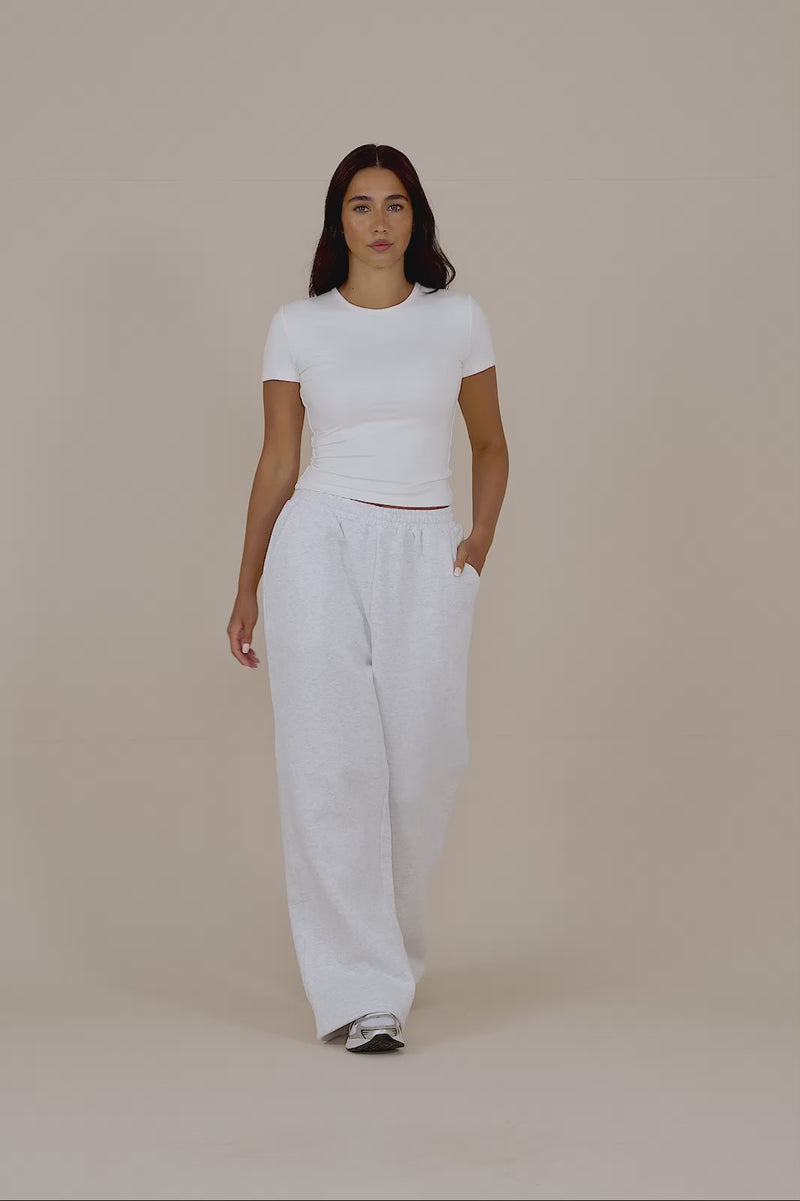 BLAKE SCULPTING SHORT SLEEVE T-SHIRT | WHITE