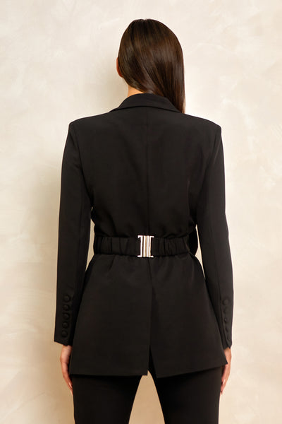 Black EVANGELINE BOW blazer