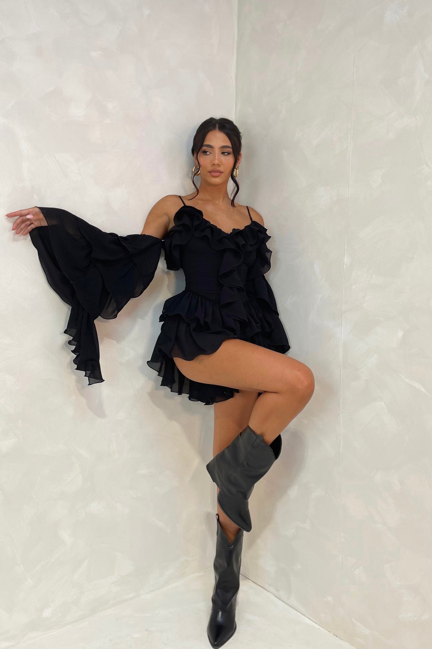 KENDAL PLAYSUIT | BLACK