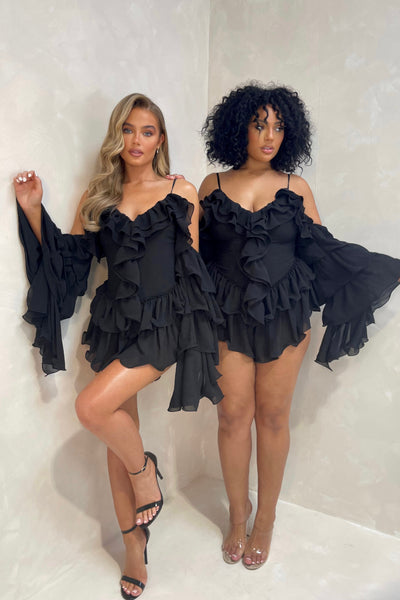 KENDAL PLAYSUIT | BLACK