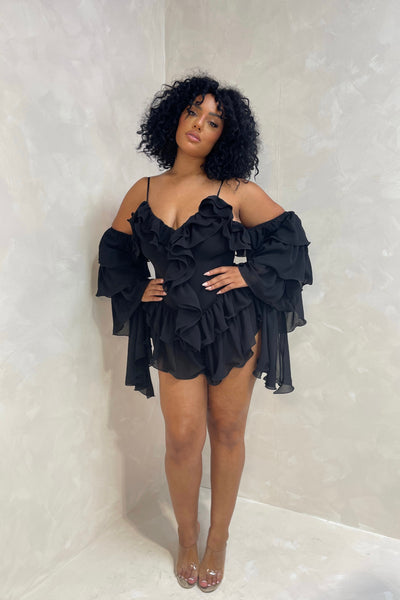 KENDAL PLAYSUIT | BLACK