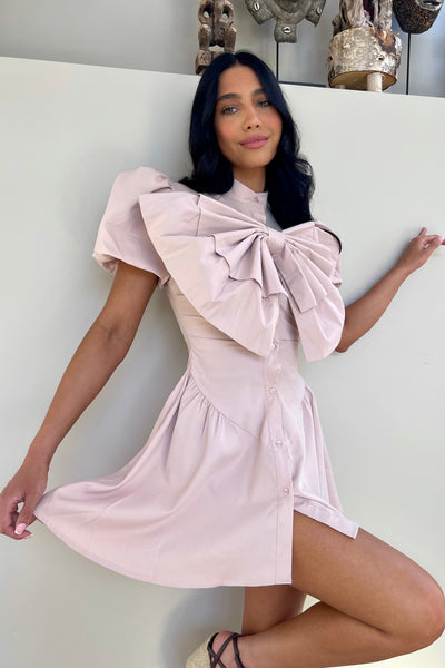 AINSLEIGH DRESS IN NUDE