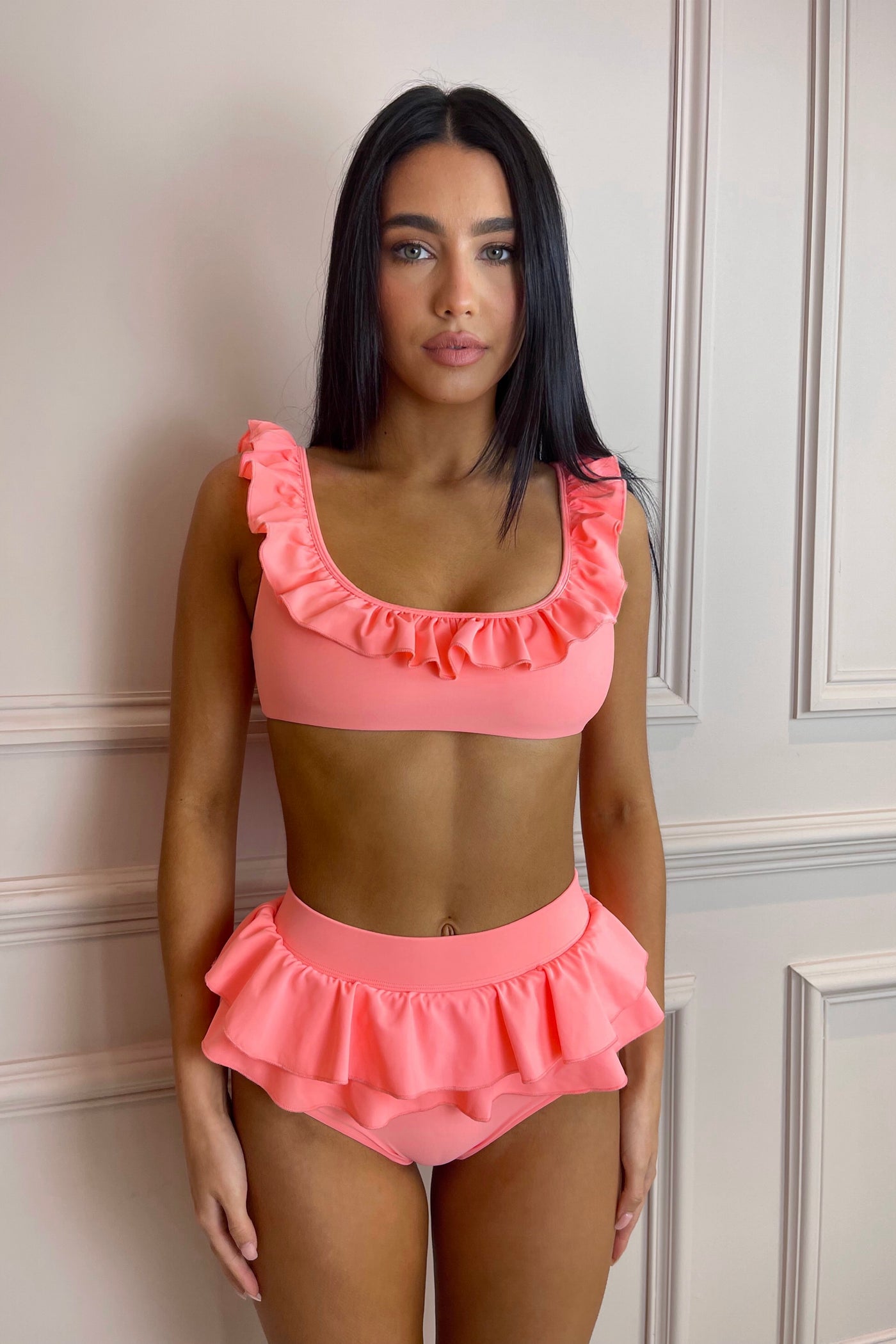 Peach bikini tops deals